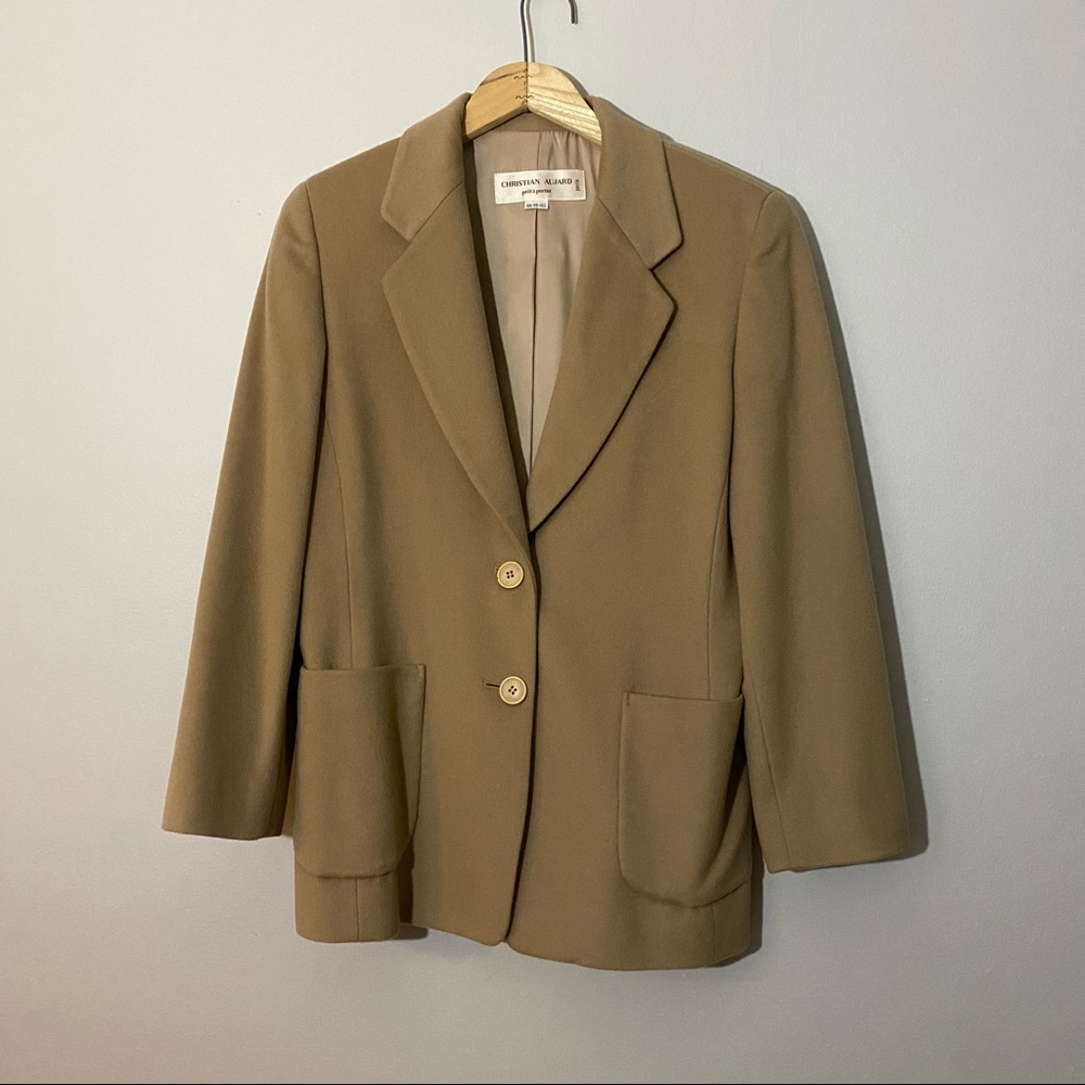 Vintage French Designer Christian Aujard Camel Blazer